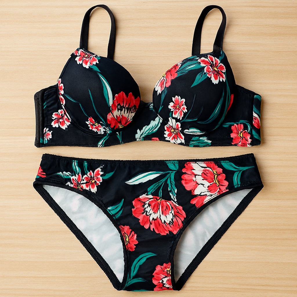 Floral Push up Padded Comfortable